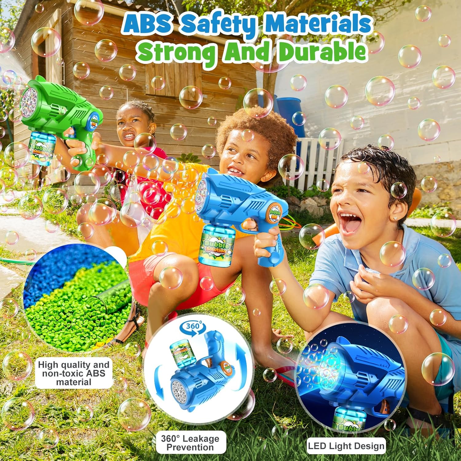 2-Pack Automatic Bubble Guns f – Kids Outdoor Easter Toys Bewertung und Preis