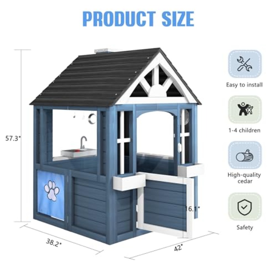 Outdoor playhouse for kids ced – Kids Outdoor Kitchen Bewertung und Preis