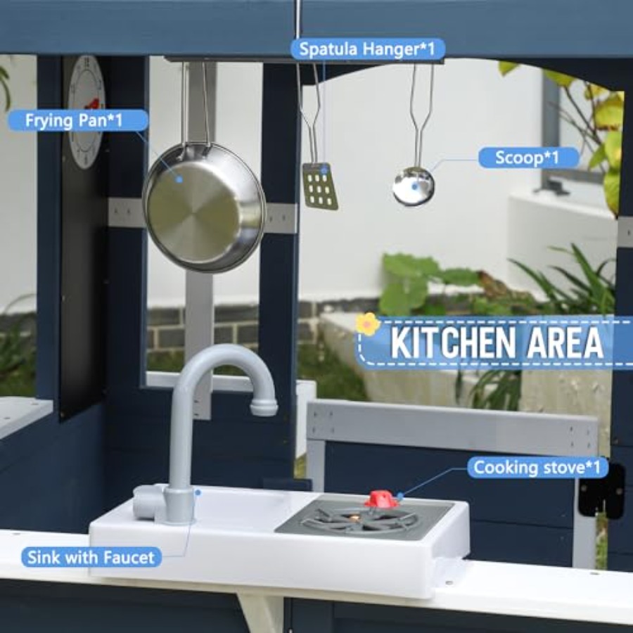 Outdoor playhouse for kids ced – Kids Outdoor Kitchen Bewertung und Preis