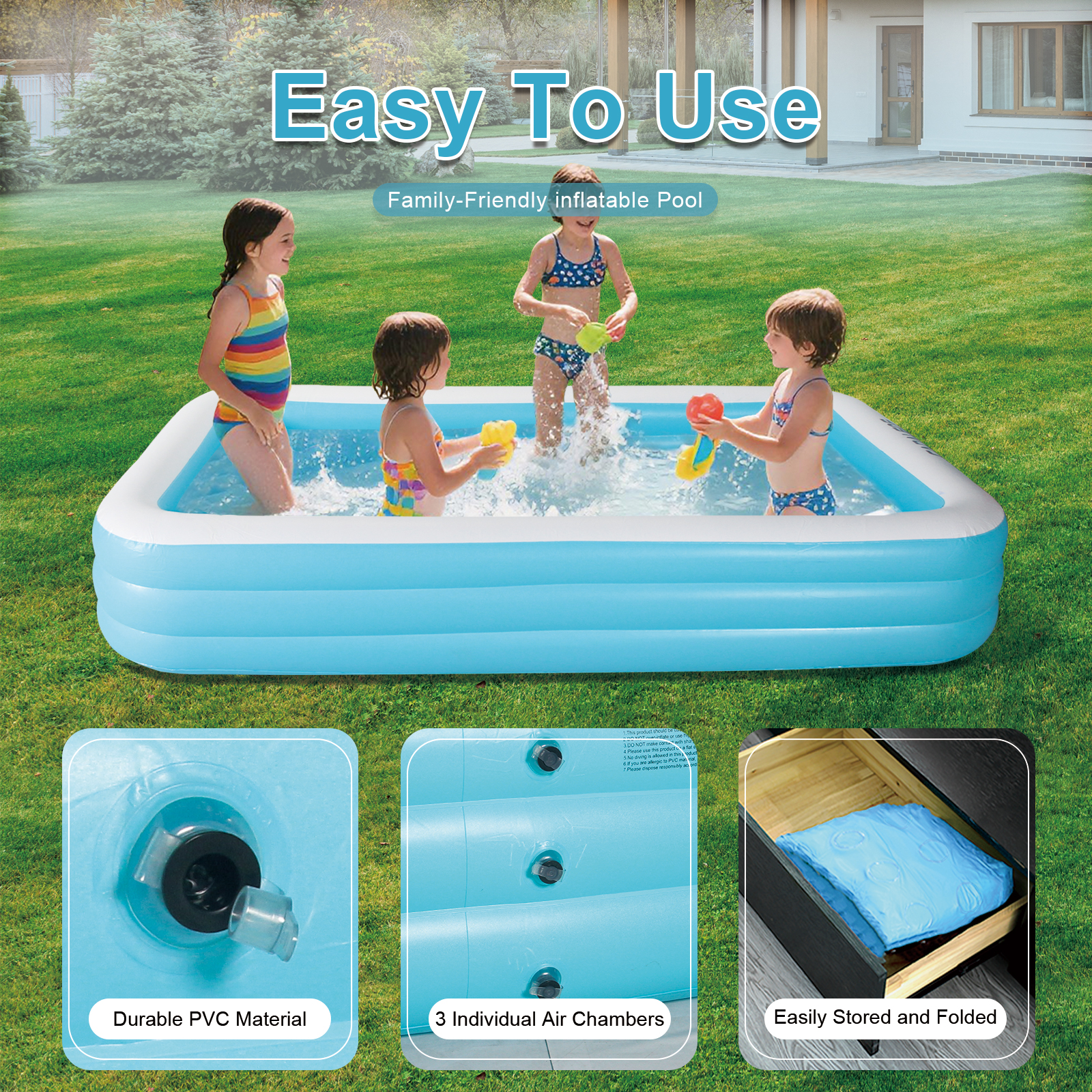 Inflatable swimming Pool for K – Kids Outdoor Pool Bewertung und Preis