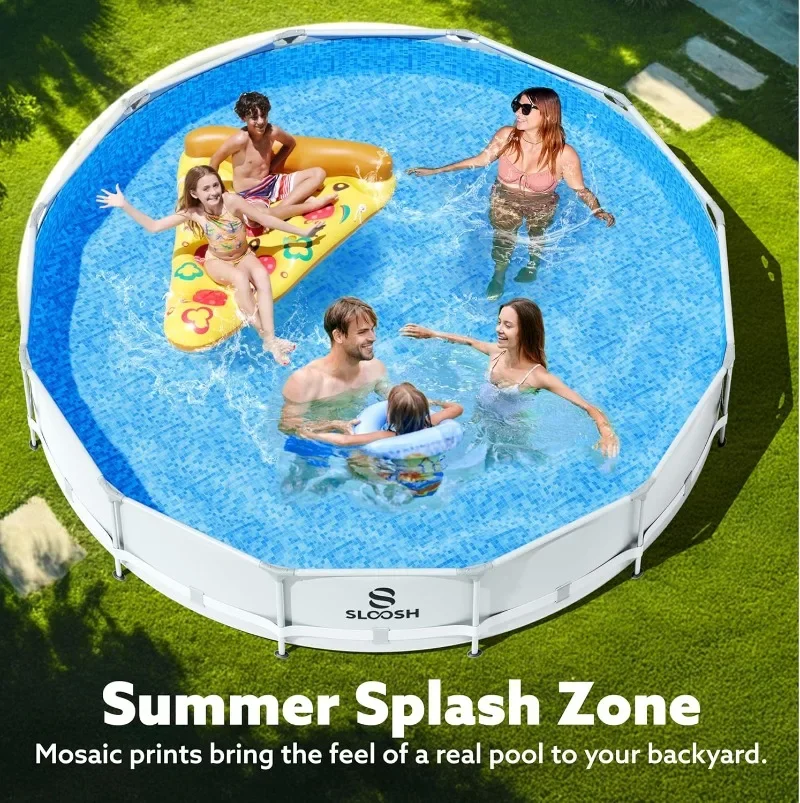 SLOOSH Round Above Ground Pool – Kids Outdoor Pool Bewertung und Preis