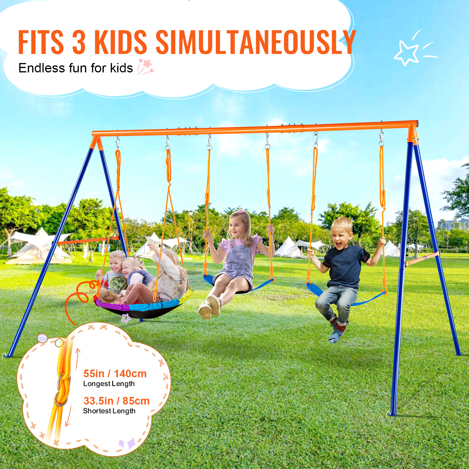 SucceBuy Swing Sets for Backya – Kids Outdoor Swing Set Bewertung und Preis