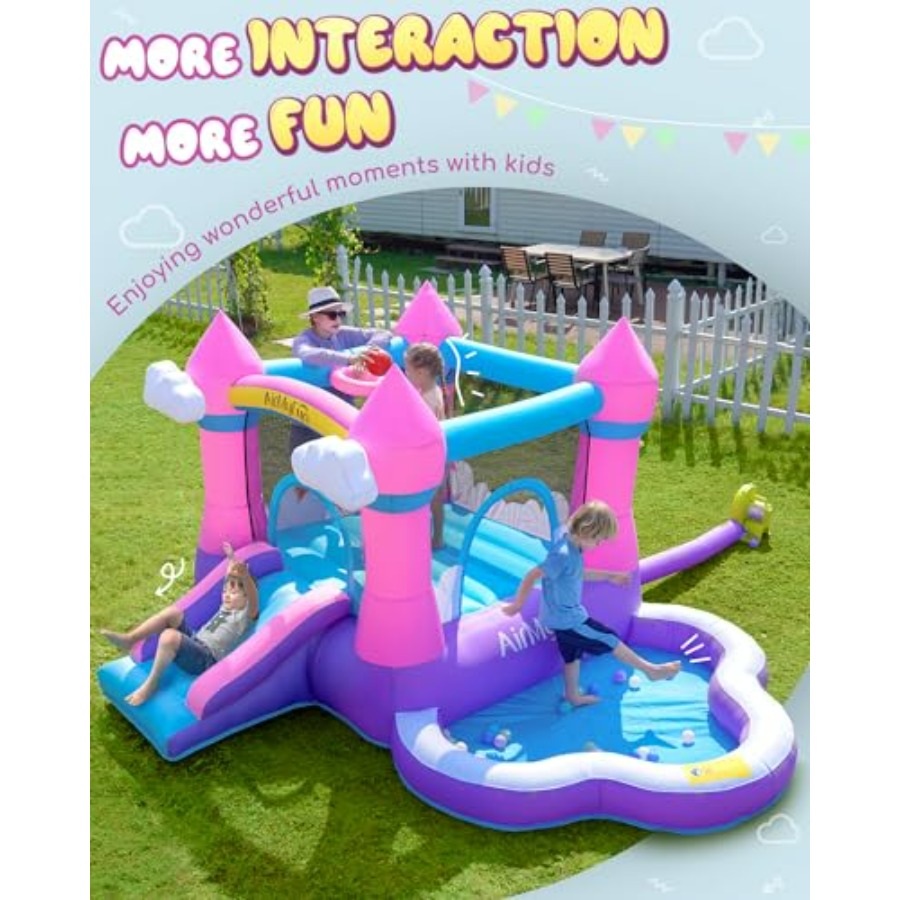 Pink inflatable bounce house f – Kids Outdoor Bounce House Bewertung und Preis