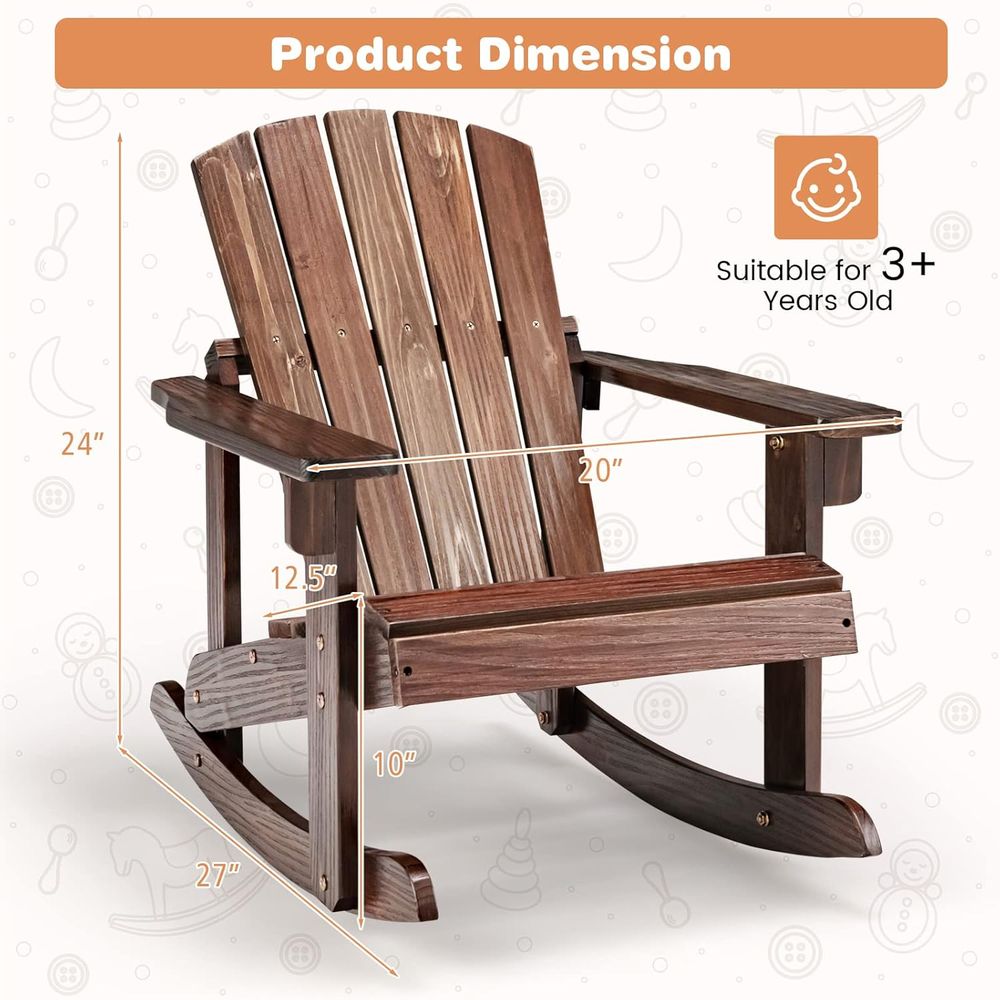 Set of 4 Kids Outdoor Adironda – Kids Outdoor Adirondack Chair Bewertung und Preis