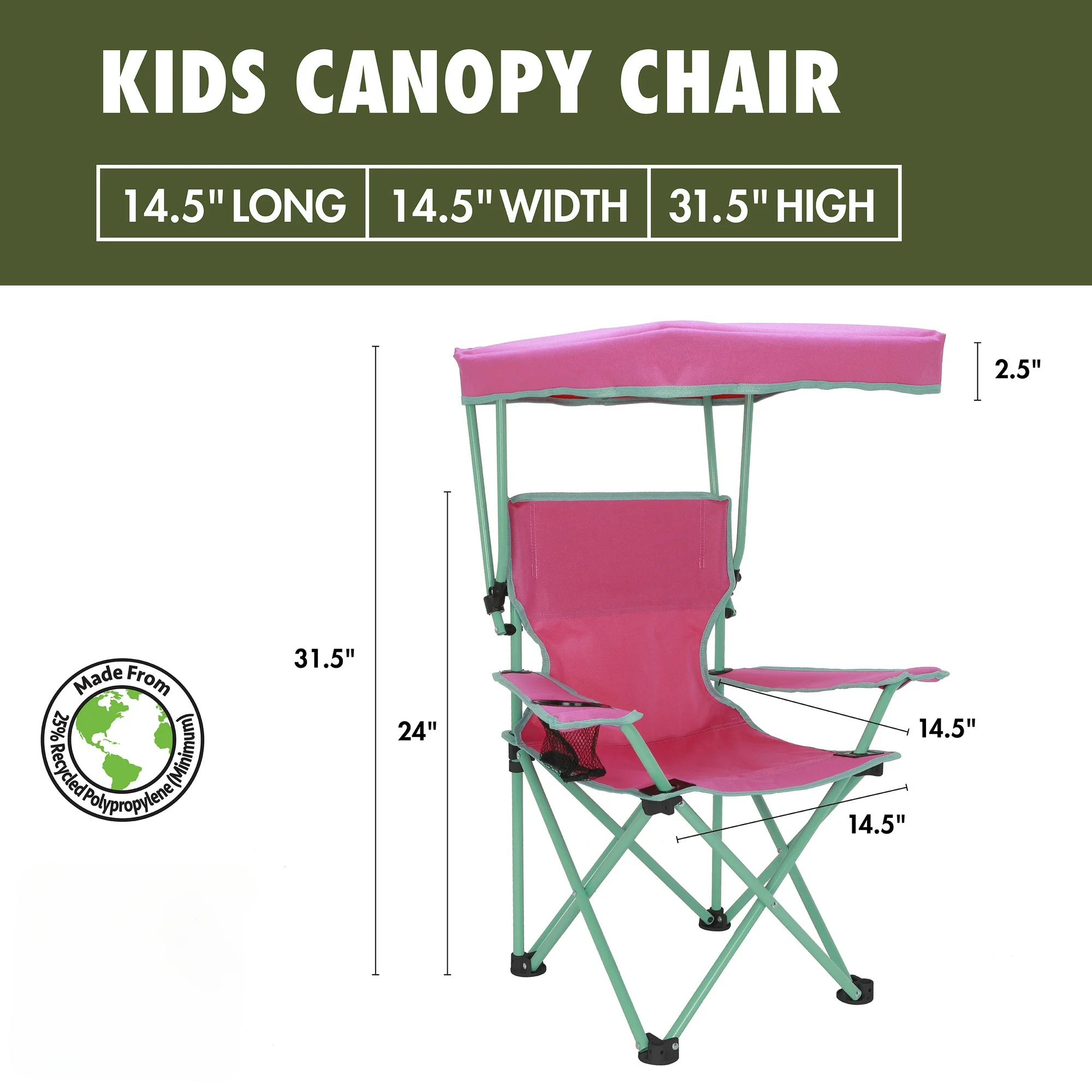 Kids Canopy Chair Pink/Green w – Kids Outdoor Egg Chair Bewertung und Preis