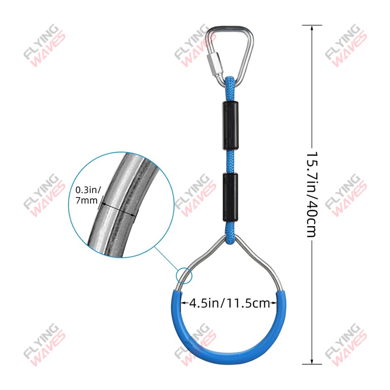 Kids Hanging GYM Ring Swing Cl – Kids Outdoor Ninja Bewertung und Preis
