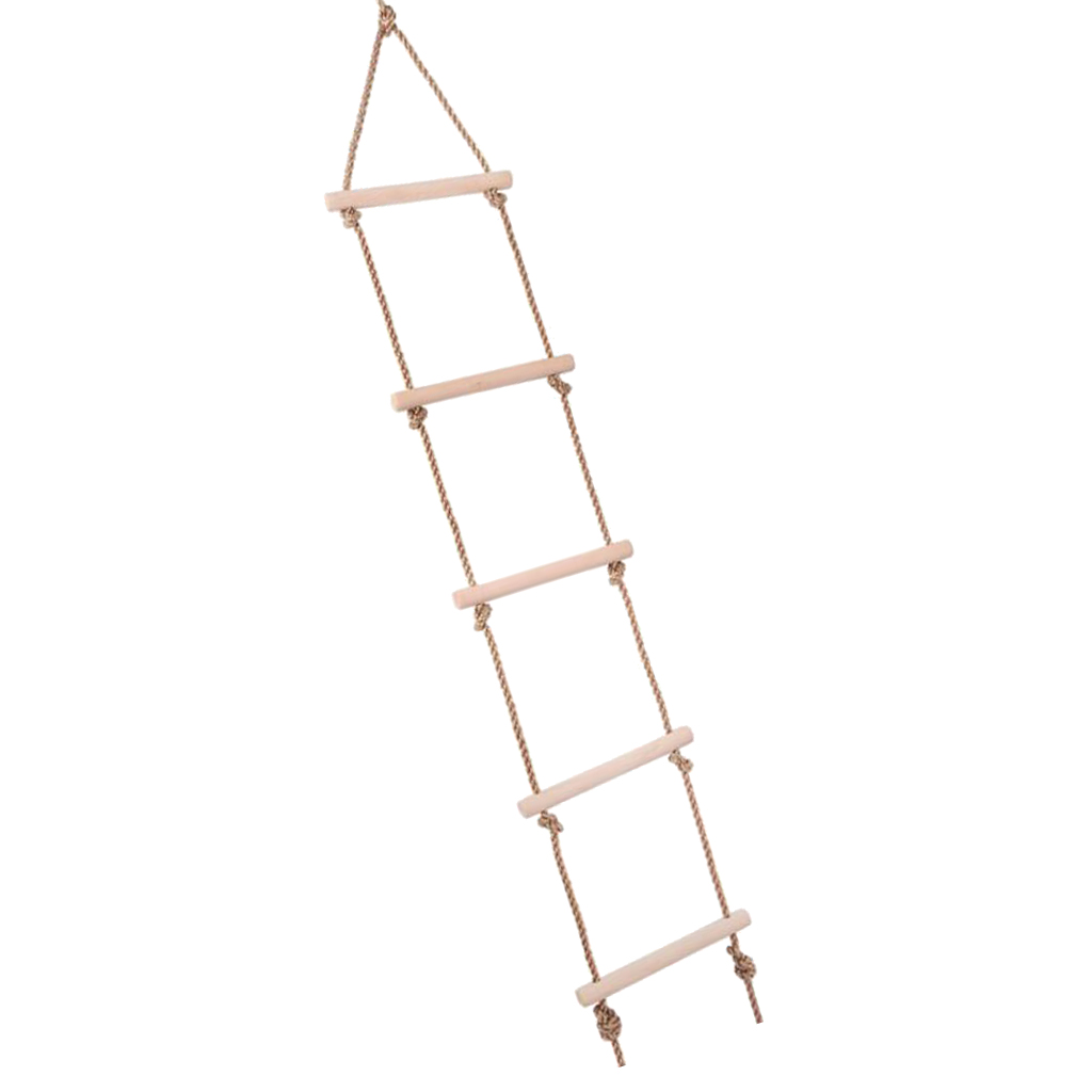 Kids Climbing Wooden Rope Ladd – Kids Outdoor Ninja Bewertung und Preis