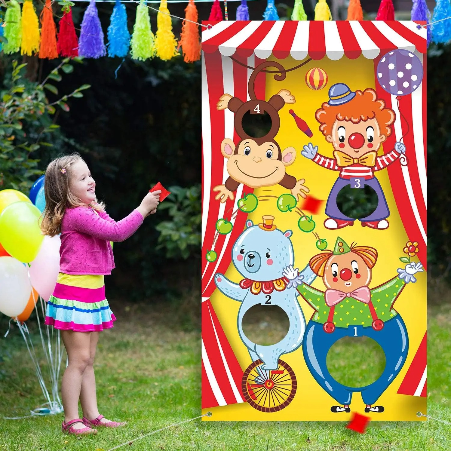 Circus Clown Monkey Bear Bean  – Kids Outdoor Bean Bag Bewertung und Preis