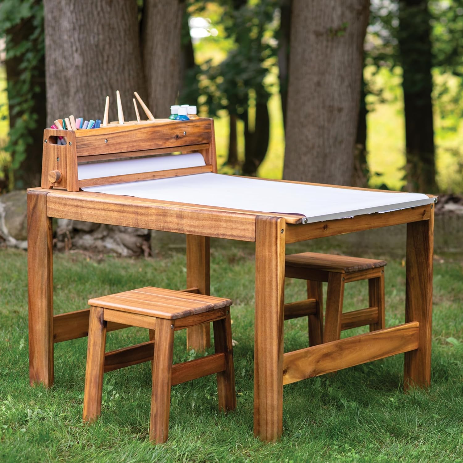 Acadia Outdoor Art Table and S – Kids Outdoor Table And Chair Set Bewertung und Preis