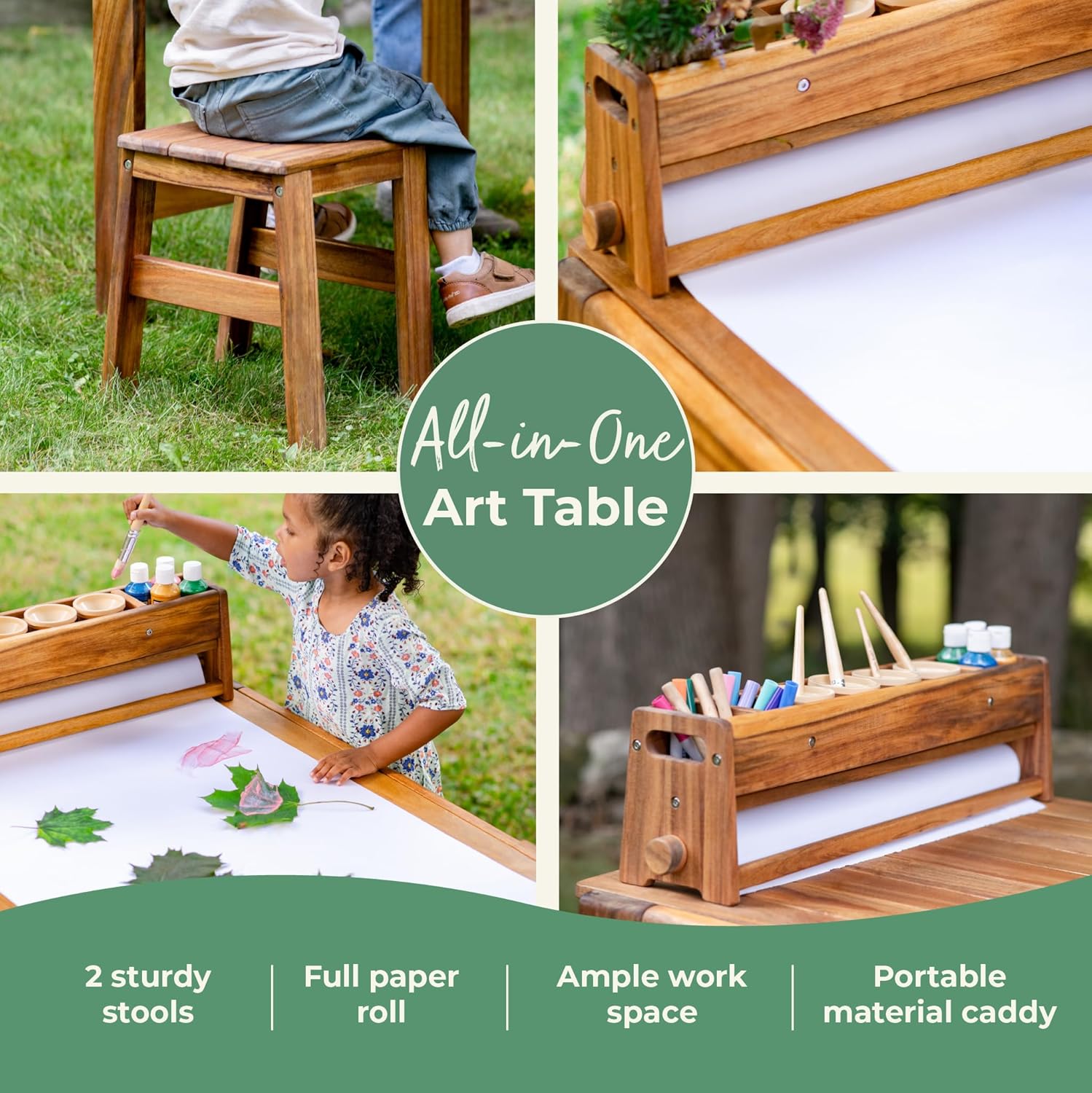Acadia Outdoor Art Table and S – Kids Outdoor Table And Chair Set Bewertung und Preis