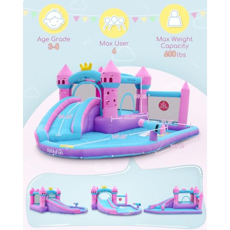 Backyard inflatable waterslide – Kids Outdoor Bounce House Bewertung und Preis