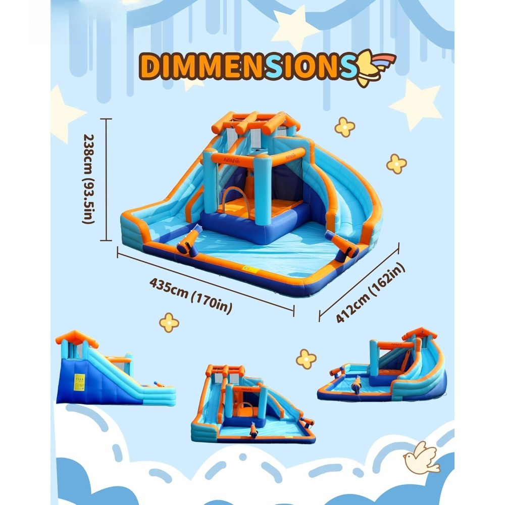 Large Water Slide Bounce House – Kids Outdoor Bounce House Bewertung und Preis