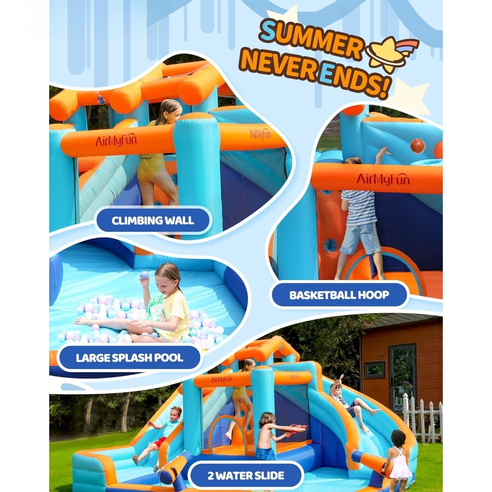 Large Water Slide Bounce House – Kids Outdoor Bounce House Bewertung und Preis