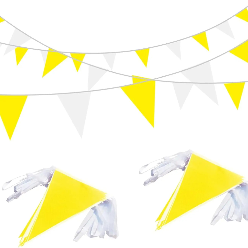32.8FT Yellow White Pennant Ba – Q Kids Outdoor Bewertung und Preis