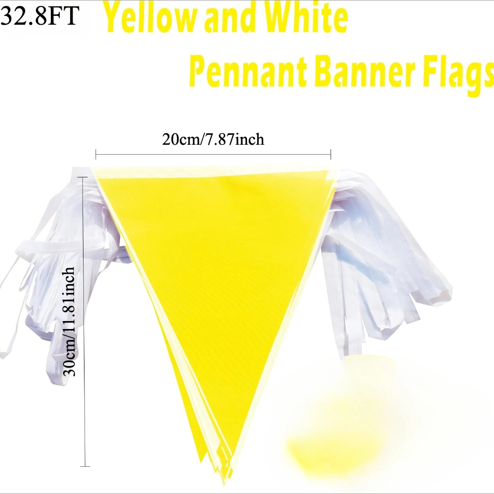 32.8FT Yellow White Pennant Ba – Q Kids Outdoor Bewertung und Preis