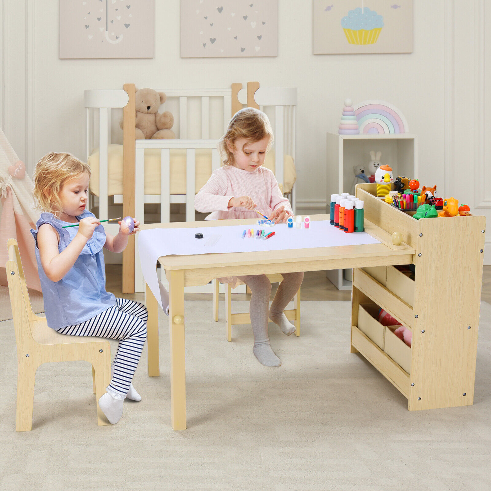 Kids Art Table and Chair Set w – Kids Outdoor Table Bewertung und Preis