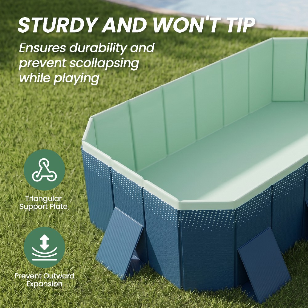 4m/3m Foldable Large Rectangul – Kids Outdoor Pool Bewertung und Preis